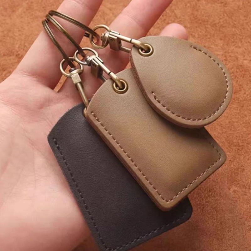 Leather Access Card Holder Key - Chain Lock Combination ulasan dan harga