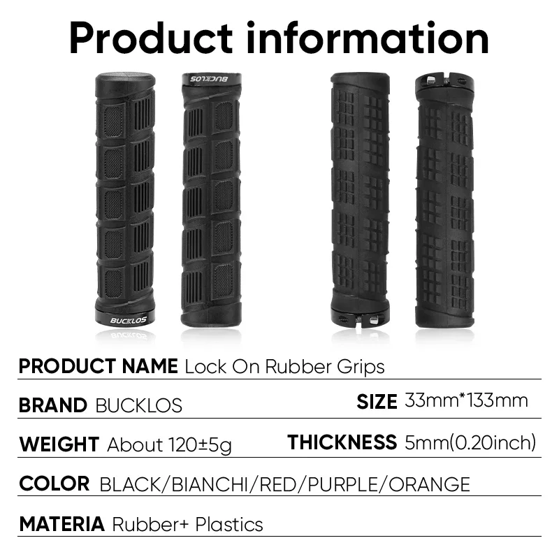 BUCKLOS Bicycle Grips Rubber S - Commuter Bike Lock ulasan dan harga