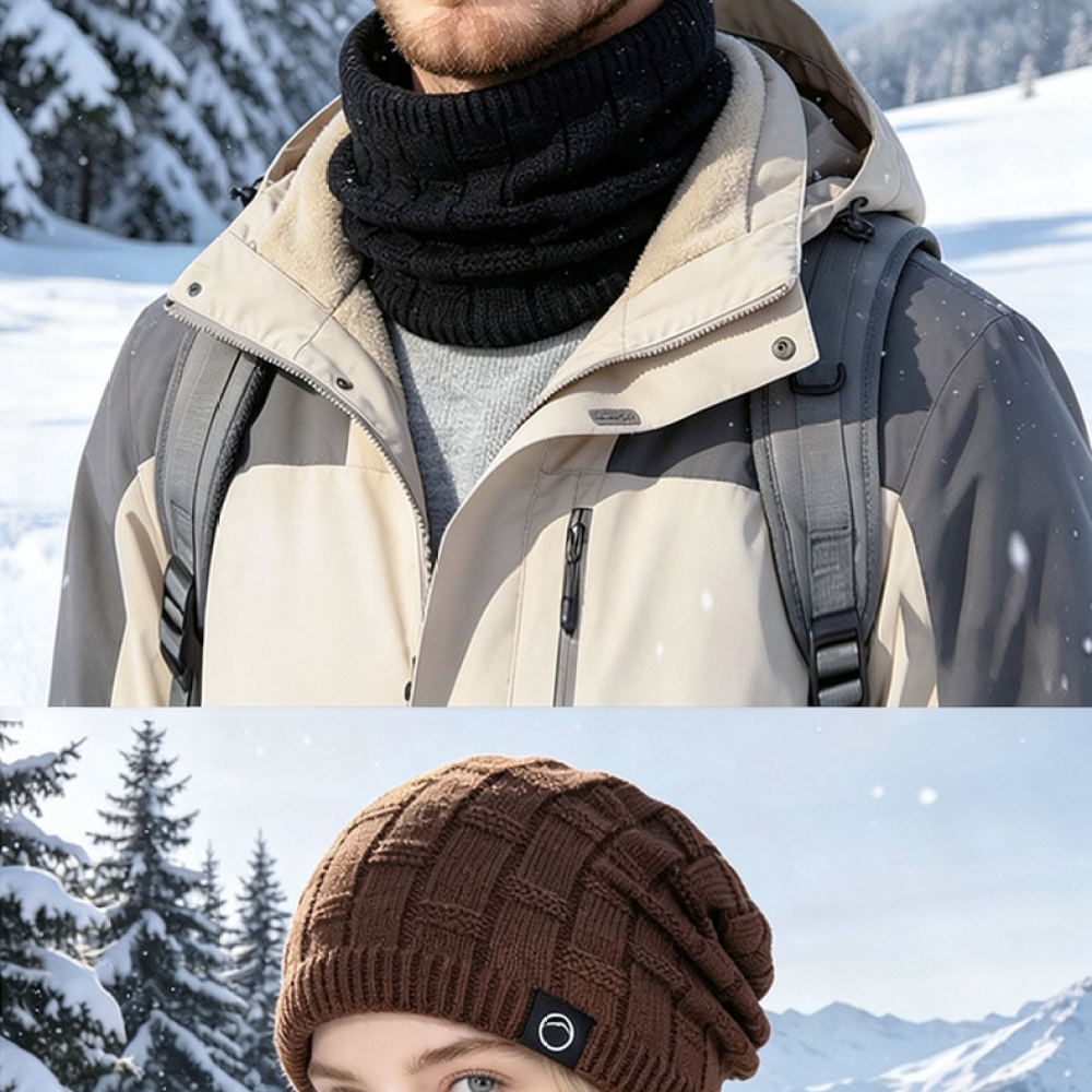 Winter Outdoor Knit Hat And Sc - Cycling Commute Essentials ulasan dan harga