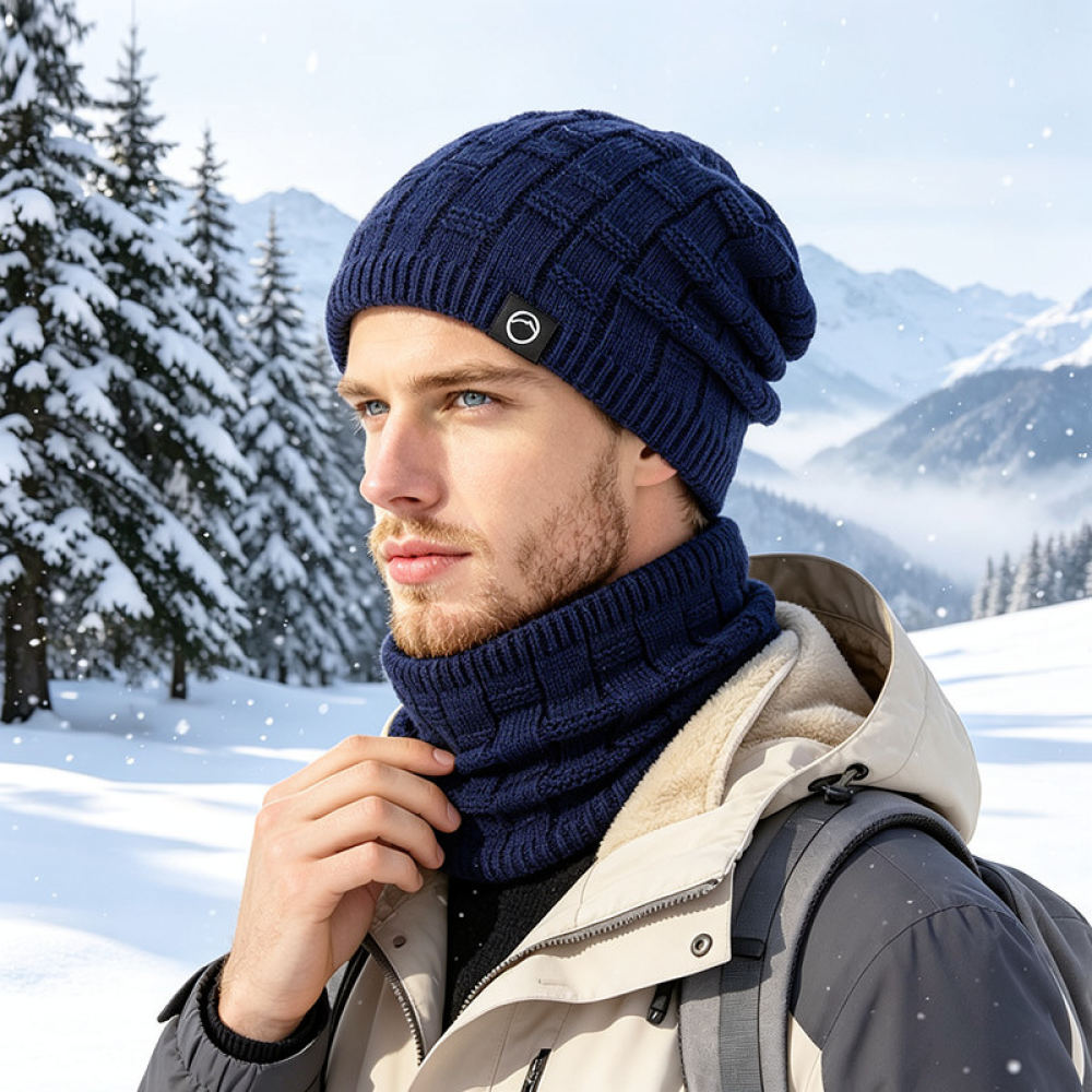 Winter Outdoor Knit Hat And Sc - Cycling Commute Essentials ulasan dan harga