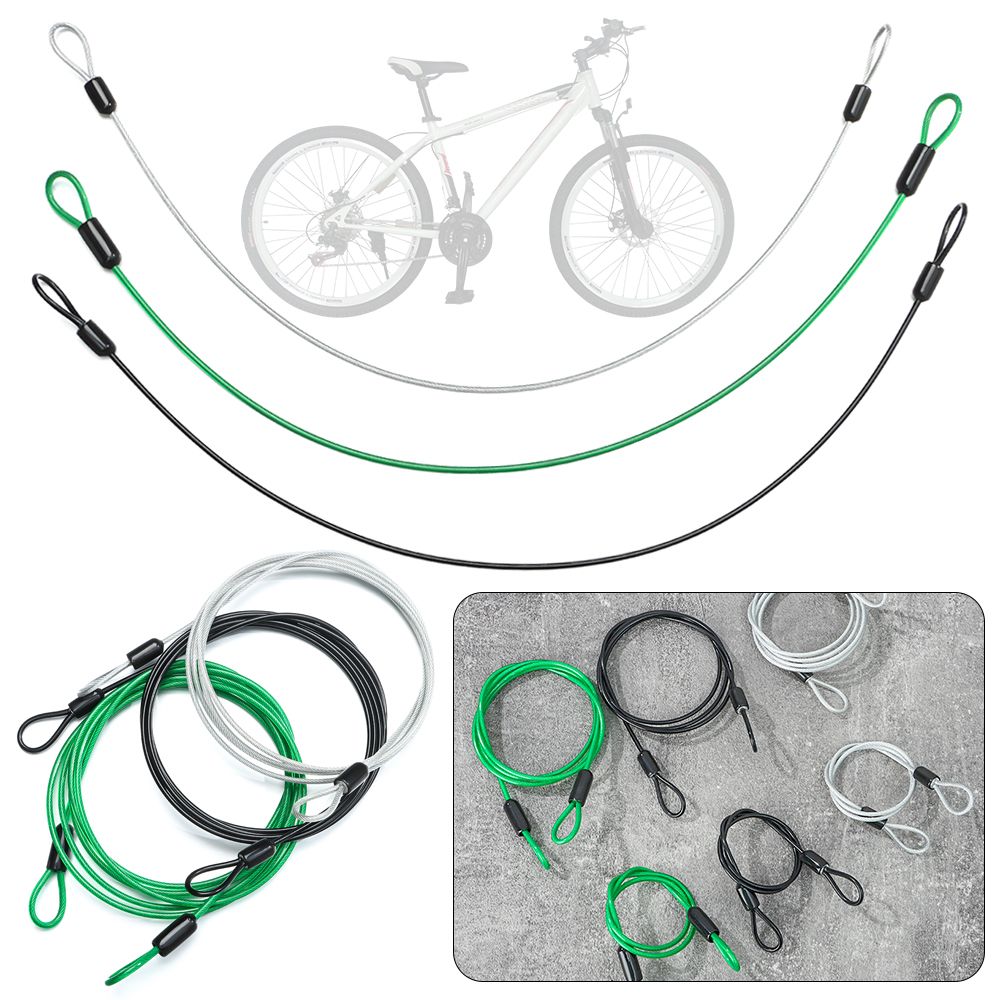 0.5/1/2M Bicycle Lock Wire Bic - Cable Lock Flexible ulasan dan harga