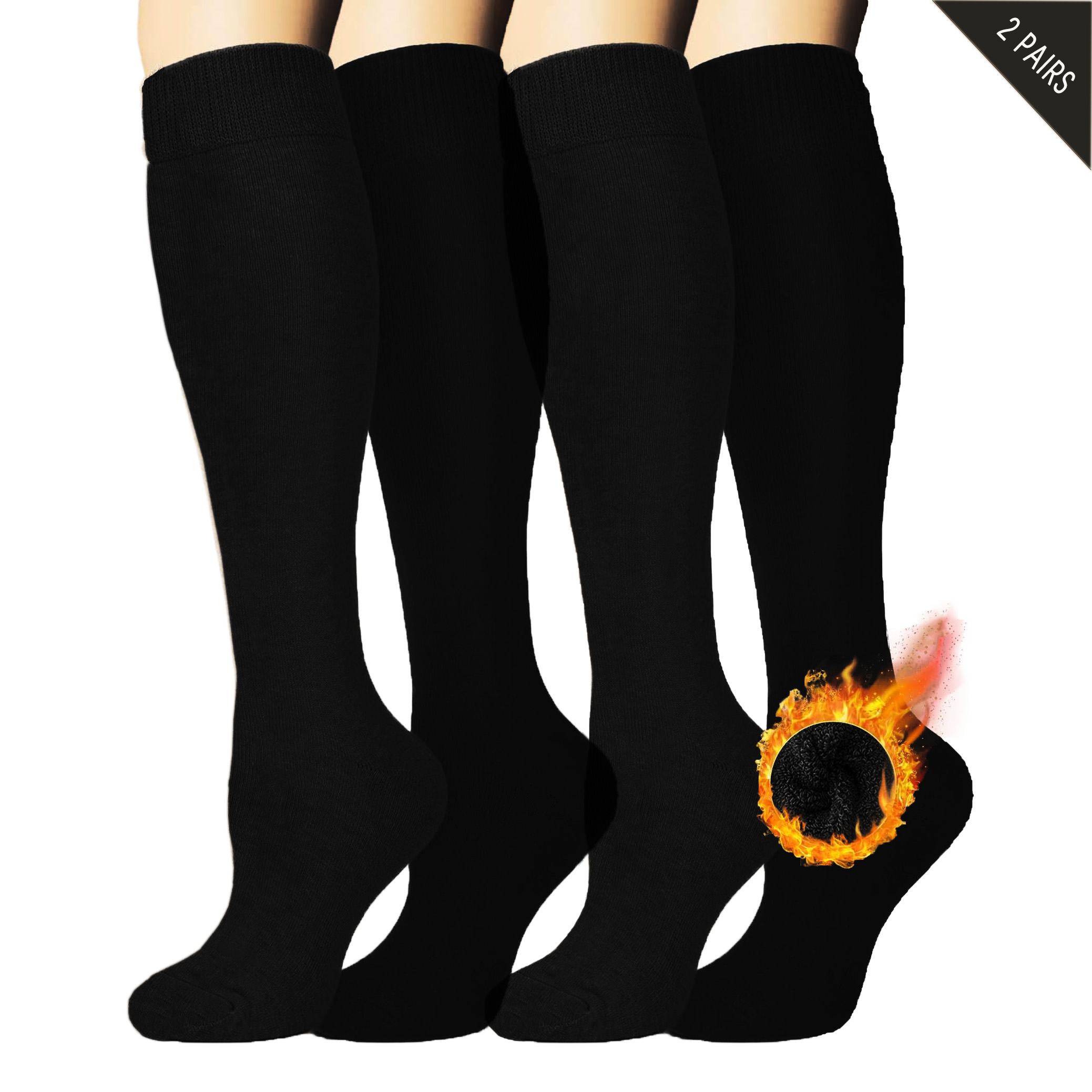 2 Pairs Fleece Warm Knee High  - Cycling To Work ulasan dan harga